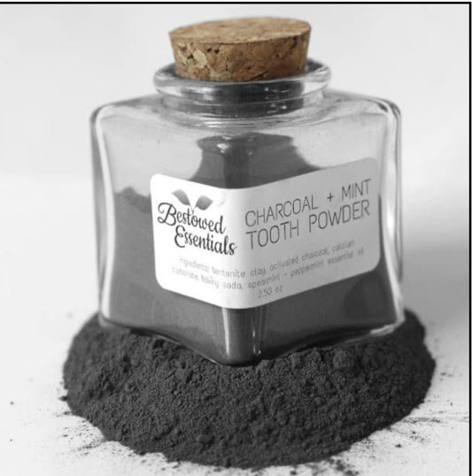 Charcoal tooth powder