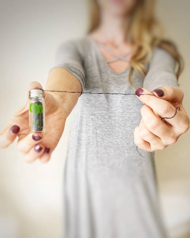 Bamboo Dental Floss in Glass Container